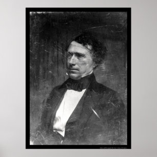 Pôster Daguerreotype 1856 do presidente Franklin Pierce