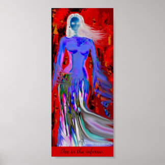 Pôster Dahla Sentindo Azul