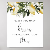 DAHLIA Lemon Guess Quantos Beijos Chá de Noiva