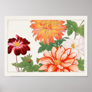 Poster Dahlia por Tanigami Konan