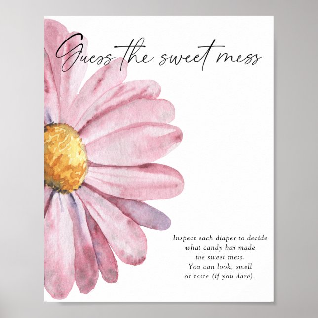 Poster Daisy - adivinha a doce bagunça (Frente)