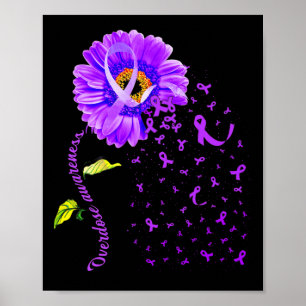 Poster Daisy Butterfly Roxo Sobredosagem Sensibilização 5