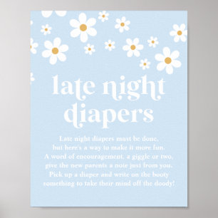 Poster Daisy Chá de fraldas Tarde Noite Fraldas