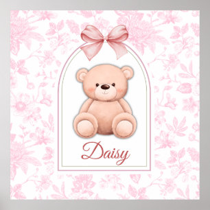 Poster Daisy   Design Personalizado para Berçário com Urs