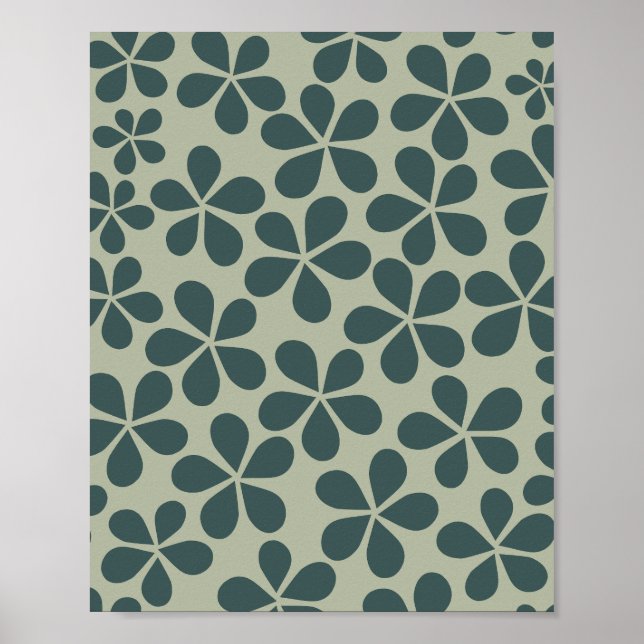 Poster Daisy Florets 07 Green (Frente)