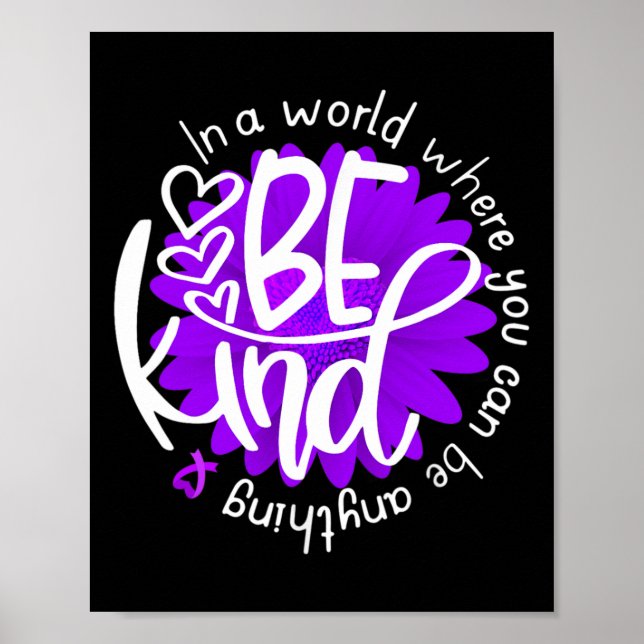 Poster Daisy Flower Seja Kind Purple Overdose Sensibence  (Frente)