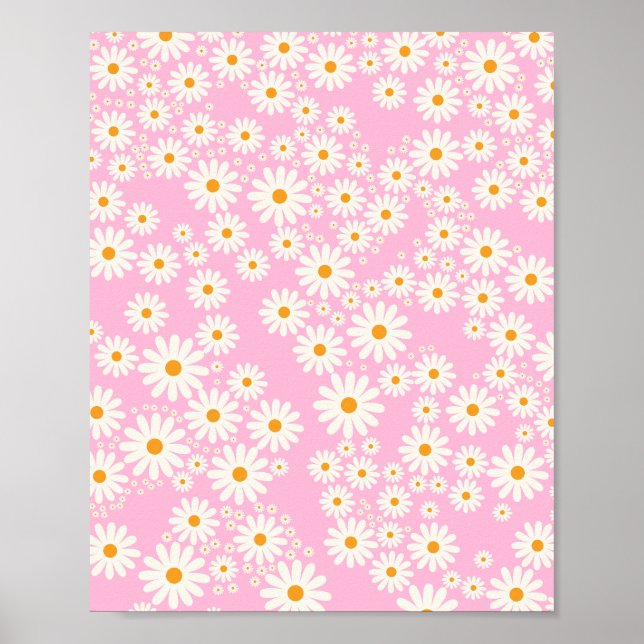Poster Daisy Garden 09 Baby Pink (Frente)