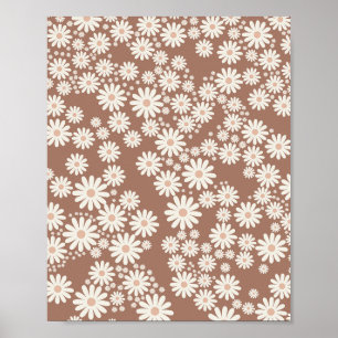 Poster Daisy Garden XII Mocha Mousse