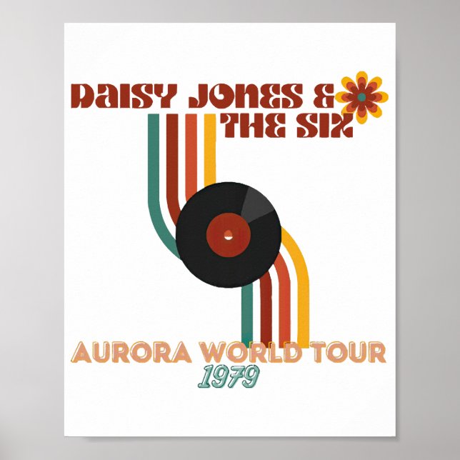 Poster Daisy Jones Os Seis (Frente)