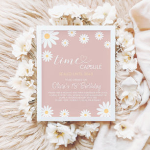 Poster Daisy primeiro aniversario Time Capsule Sinal, Ret