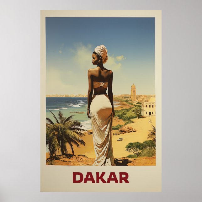 Poster Dakar, Senegal, Viagem (Frente)