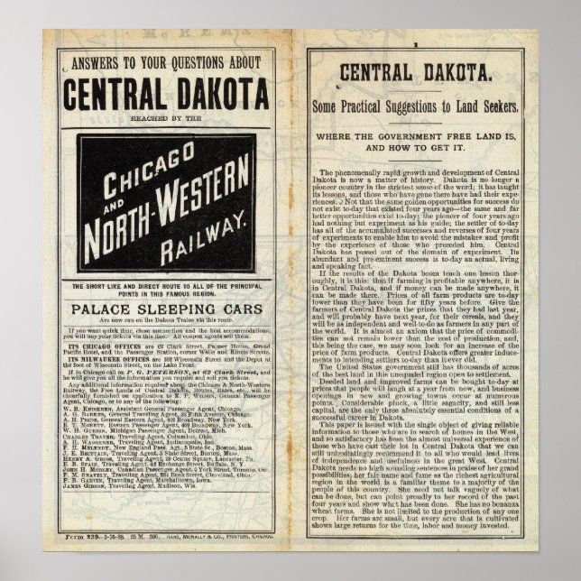 Poster Dakota Central (Frente)
