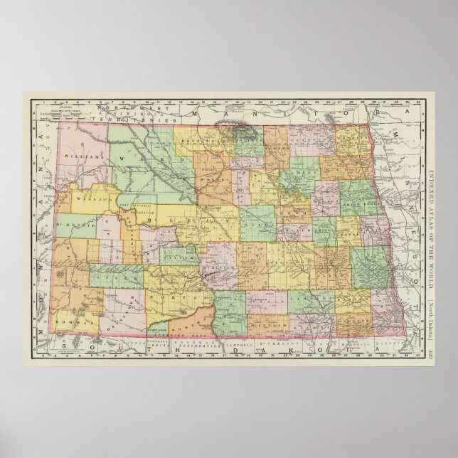 Poster Dakota do Norte (Frente)