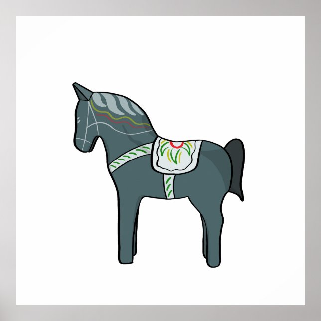 Poster Dala horse (Frente)