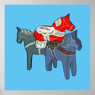 Poster Dala Horses
