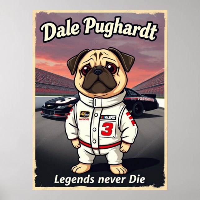 Poster Dale Pughardt Lendas Nunca Morrem (Frente)
