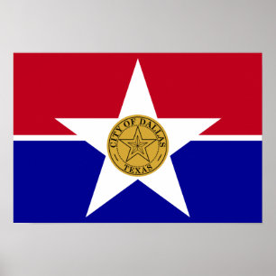 Pôster Dallas Flag