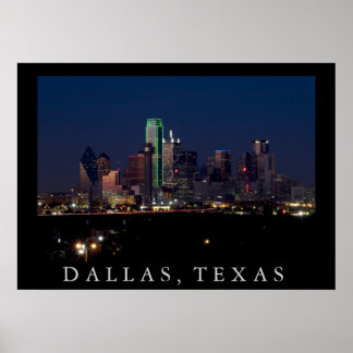 Pôster Dallas Skyline
