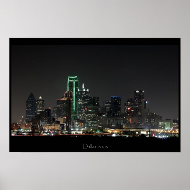 Poster Dallas Skyline (Frente)