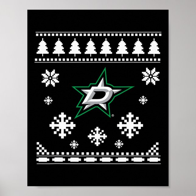 Poster Dallas Stars Ugly Christmas Sweater Holidaze (Frente)