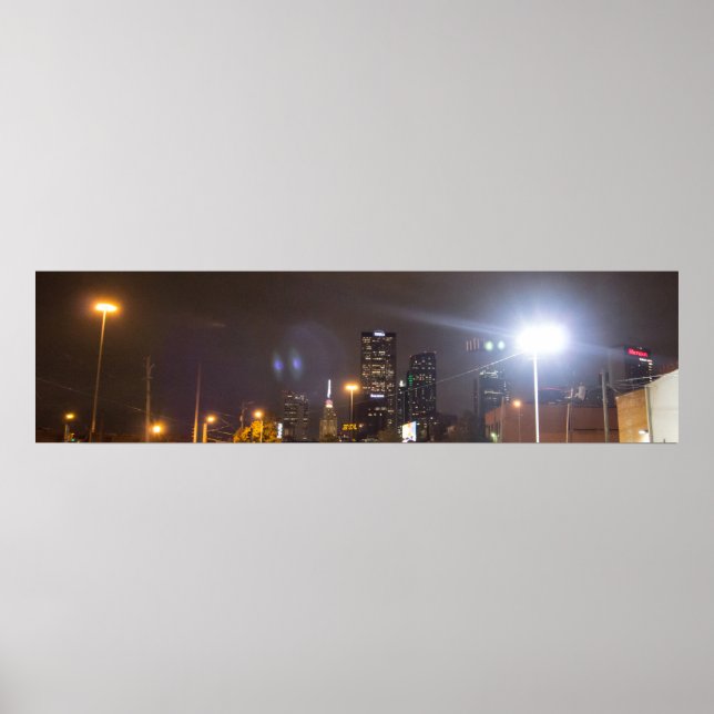 Poster Dallas, Texas à noite (Frente)