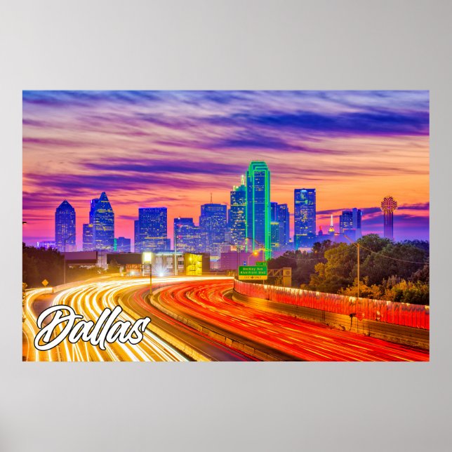 Poster Dallas, Texas, Estados Unidos (Frente)