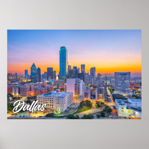 Poster Dallas, Texas, Estados Unidos