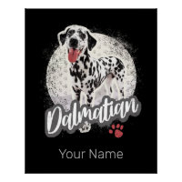 Dalmaciano Com Pata Vintage Design De Cães