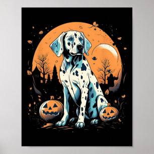 Poster Dalmaciano Pumpkin Halloween Costume Cachorro Pupp