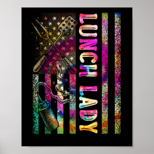 Poster Dama De Almoço Dos EUA De Volta Ao Cozinheiro De 