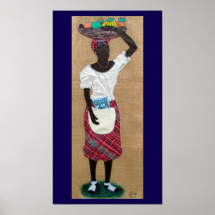 Poster Dama de Frutas