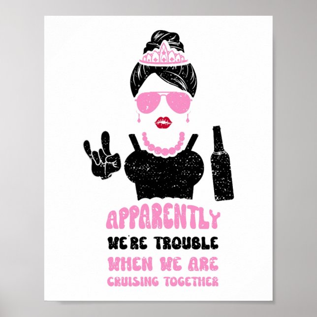Poster Dama de honra Aparentemente somos problema quando  (Frente)