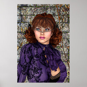Pôster Dama de Roxo