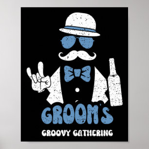 Poster Damas de honra Coleção Groovy do Noivo - Frases do