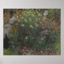 Damas na Flores Monet 1875