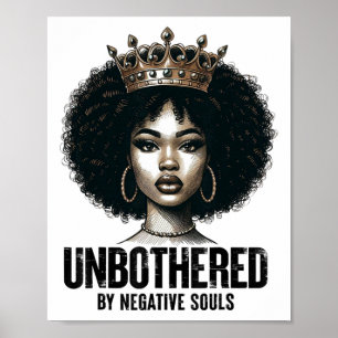Poster Damas negras americanas rainha Sy imperturbáveis