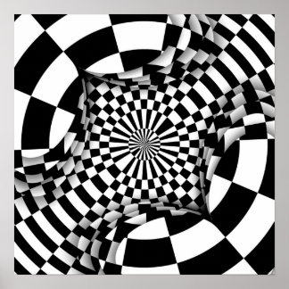 Poster damas Psicodélicos de Op art