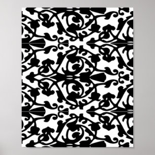 Poster Damasco decorativo