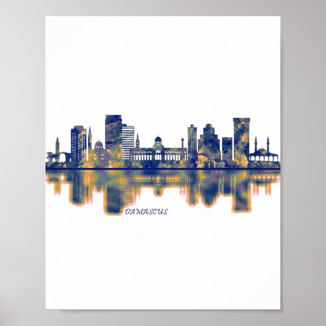 Poster Damascus Skyline (Frente)