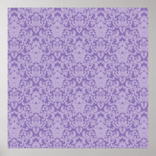 Pôster Damask Lace Purple
