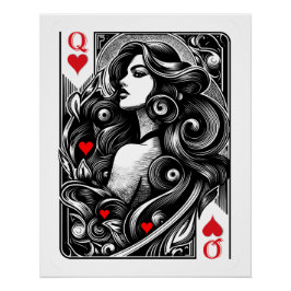 Pôster Dame de cœur à vous l'honneur