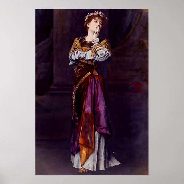 Pôster Dame Ellen Terry como Imogen - Alma-Tadema (Frente)