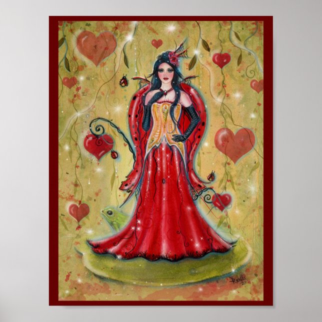 Poster Damybug Fairy Heart Fada de namorados por Renee (Frente)