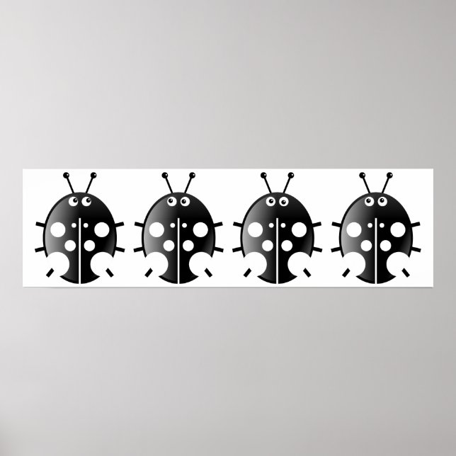 Pôster Damybugs Pretos (Frente)