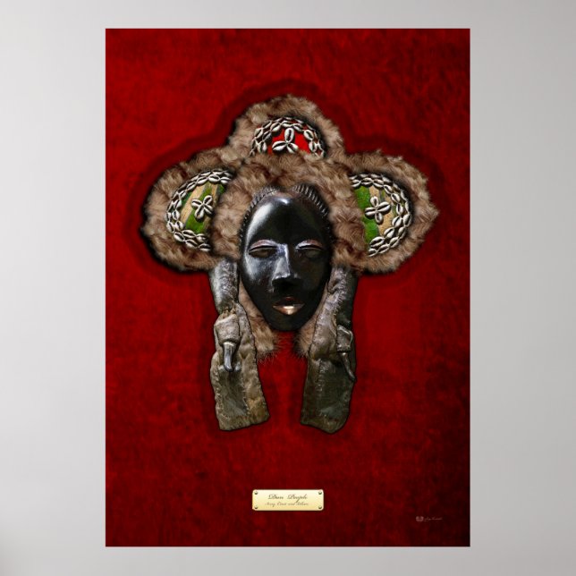 Poster Dan Dean-Gle Mask on Red Velvet (Frente)