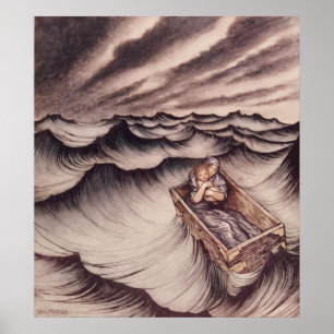 Pôster Danae e seu filho Perseus