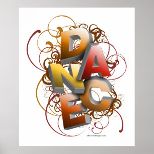 Poster dança 3D (queda)