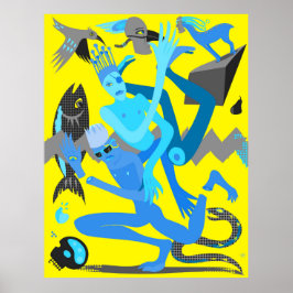 Poster Dança amarela