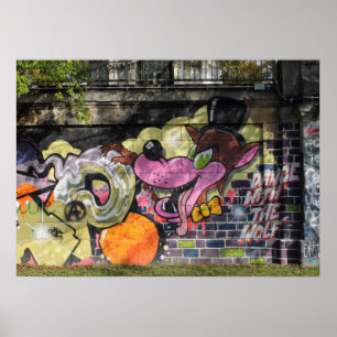 Pôster Dança com os grafites do lobo