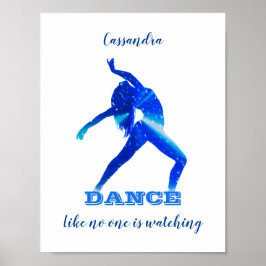 Poster Dança Como ninguém está assistindo Abstrato